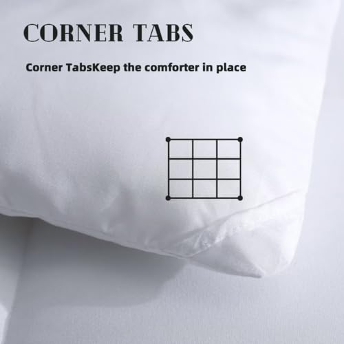 Comforters Queen Size, Duvet Insert, White All Season Duvet, Lightweight