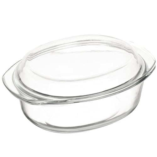 2-in-1 Glass Baking Dish with Borosilicate Glass Lid | 3.7 Quart Glass