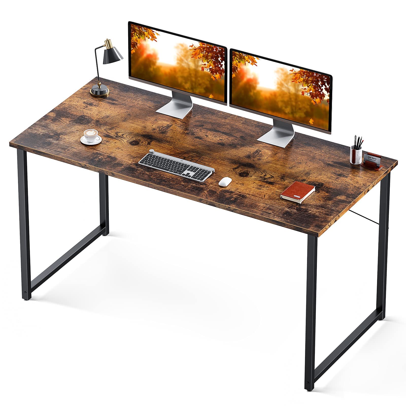 32 Inch Computer Desk, White Marble and Gold Leg EK HOME FURNITURE