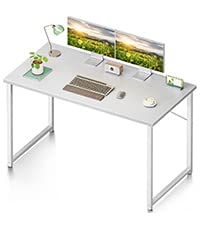 32 Inch Computer Desk, White Marble and Gold Leg EK HOME FURNITURE