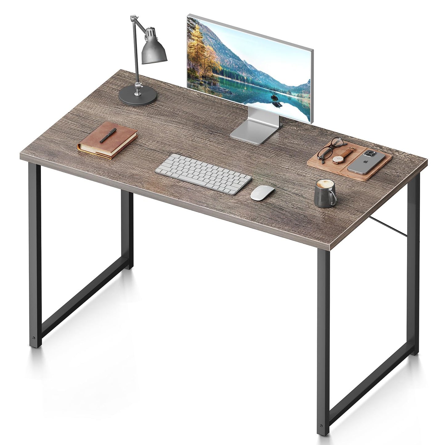 32 Inch Computer Desk, White Marble and Gold Leg EK HOME FURNITURE