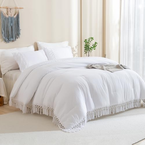 3 Pieces Boho Terracotta Lightweight Comforter Sets