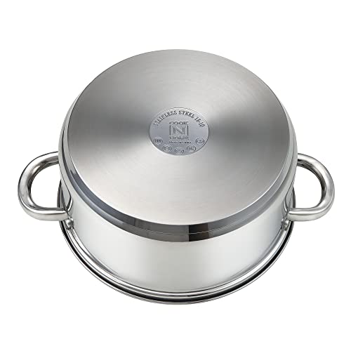 12-Piece Basic Stainless Steel Pots and Pans, Silver