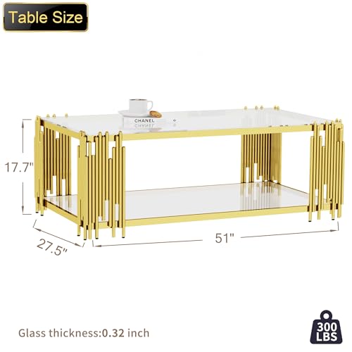 Modern Living Room Table Gold Stainless Steel Metal Leg Rectangular