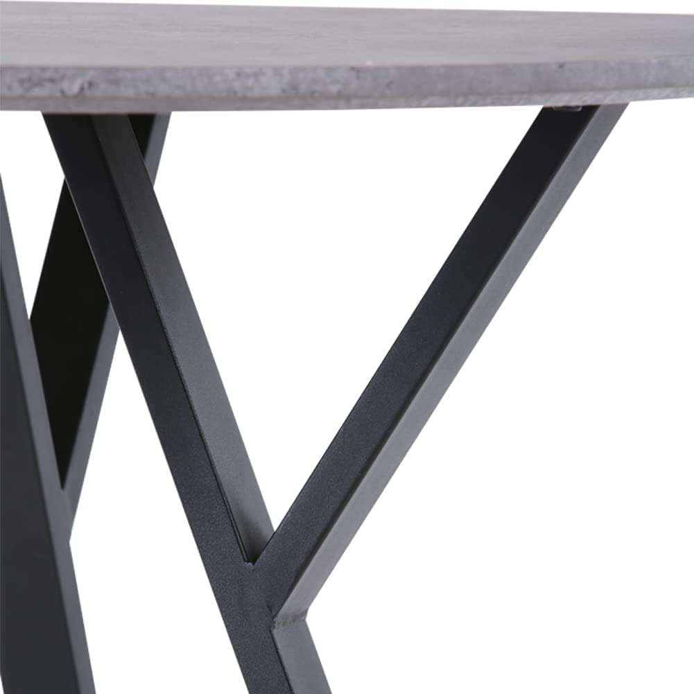 5-Piece Marble Modern Dining Table with 4 Chairs for Dining Room