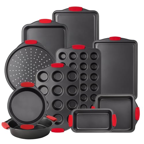 10-Piece Nonstick Stackable Bakeware Set - PFOA, PFOS, PTFE Free