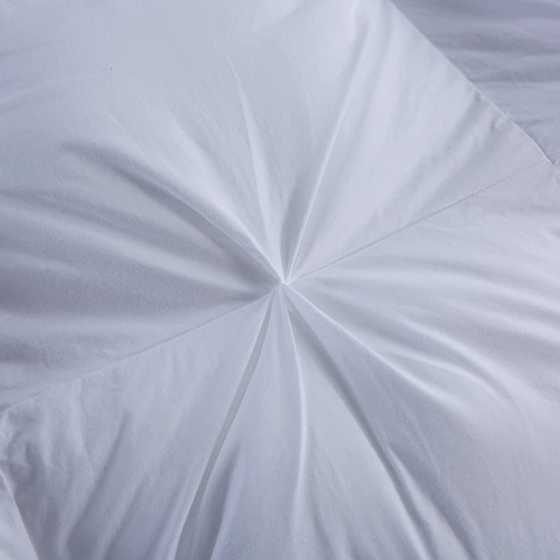 Pinch Pleat Feathers Down Comforter King Size Duvet Insert 100% Cotton