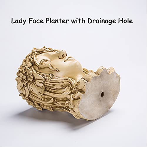 Face Flower Pot Head Planter Pots Succulent Planter Goddess Face