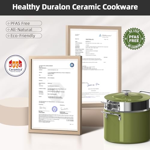 13pc Healthy G10 Duralon Ceramic Coating, Ultra Non-Stick, Stay-Cool Handles