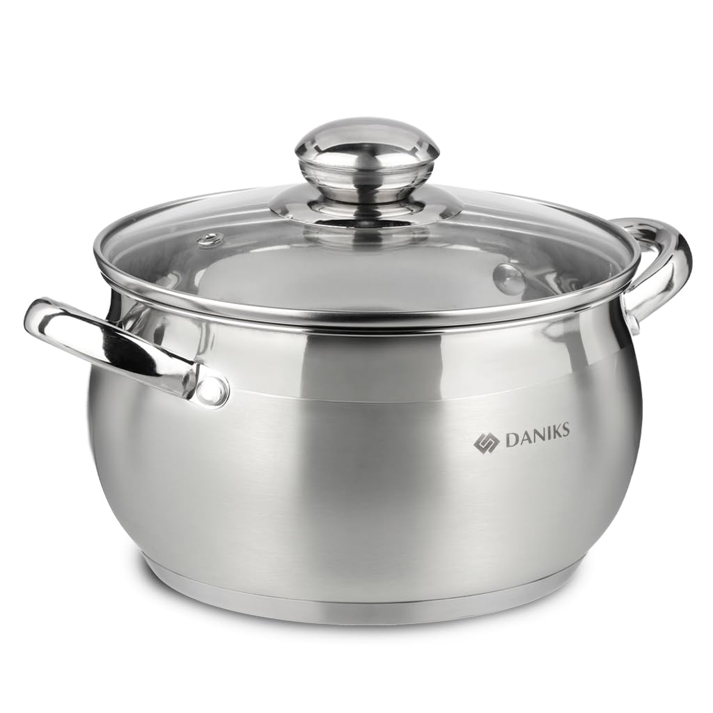 Classic Stainless Steel Kitchen Induction Pot Cookware Set | 6-Piece