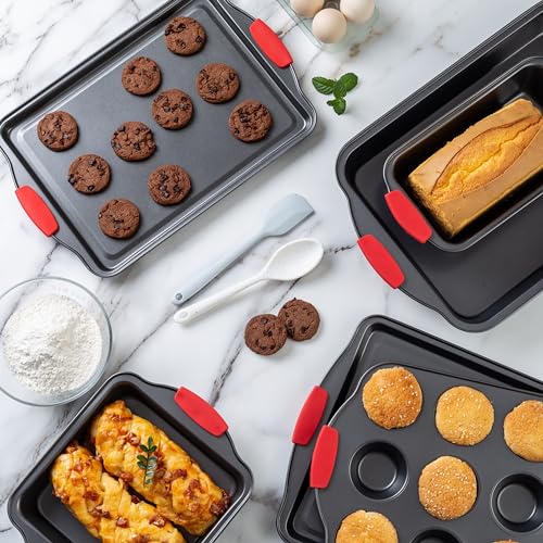 10-Piece Nonstick Stackable Bakeware Set - PFOA, PFOS, PTFE Free