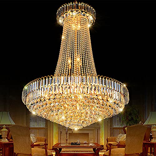 24 Inch French Empire Style Gold Chandelier with 8 Lights