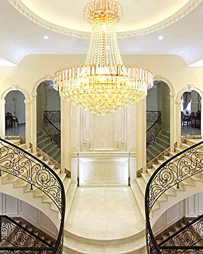 24 Inch French Empire Style Gold Chandelier with 8 Lights