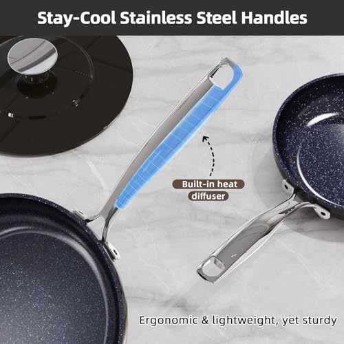 13pc Healthy G10 Duralon Ceramic Coating, Ultra Non-Stick, Stay-Cool Handles