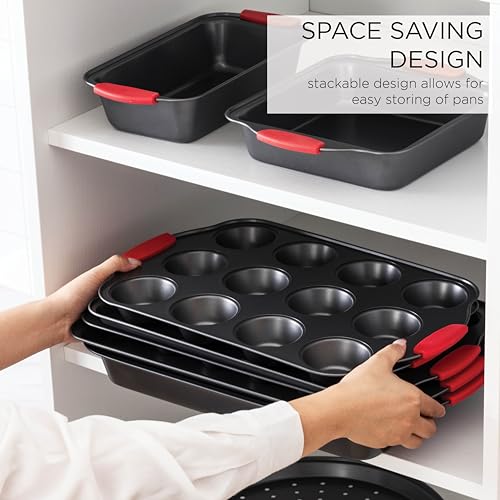 10-Piece Nonstick Stackable Bakeware Set - PFOA, PFOS, PTFE Free