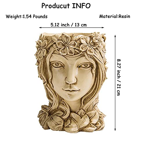 Face Flower Pot Head Planter Pots Succulent Planter Goddess Face