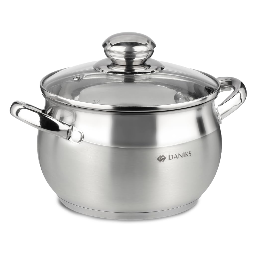 Classic Stainless Steel Kitchen Induction Pot Cookware Set | 6-Piece