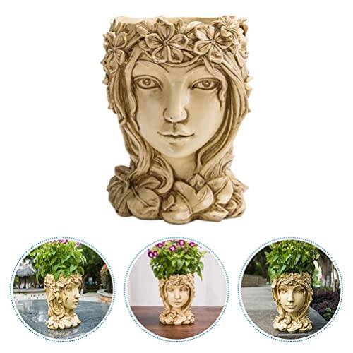 Face Flower Pot Head Planter Pots Succulent Planter Goddess Face