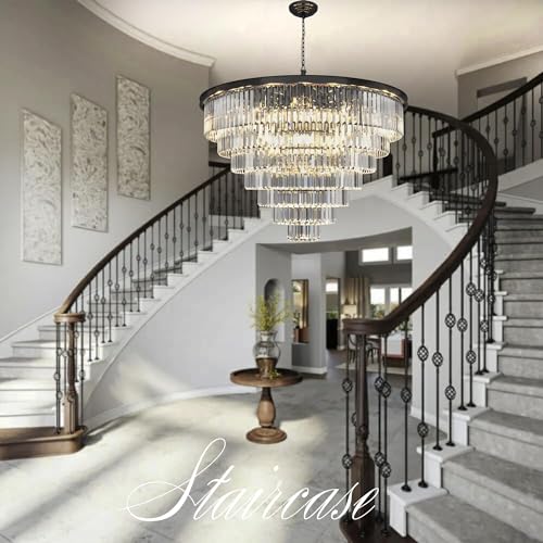 Luxury Smoke Crystal Chrome Chandelier, 8 Lights Pendant