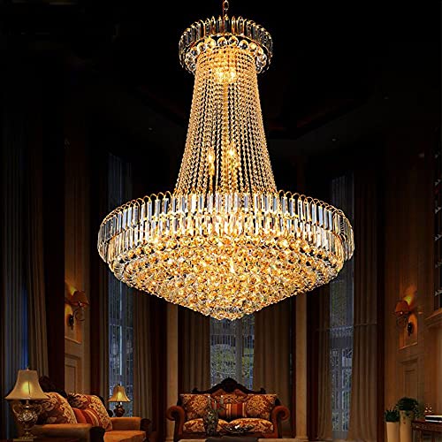 24 Inch French Empire Style Gold Chandelier with 8 Lights