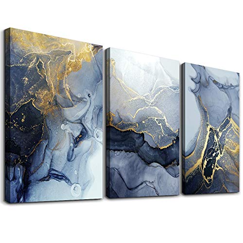 Abstract Wall Decor -  Abstract Ink Wall Painting 3 Piece