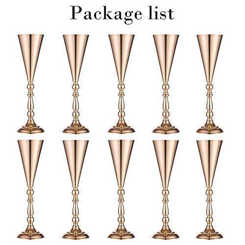 Trumpet Vase Floral Centerpiece Riser Stand for Wedding Reception Centerpieces