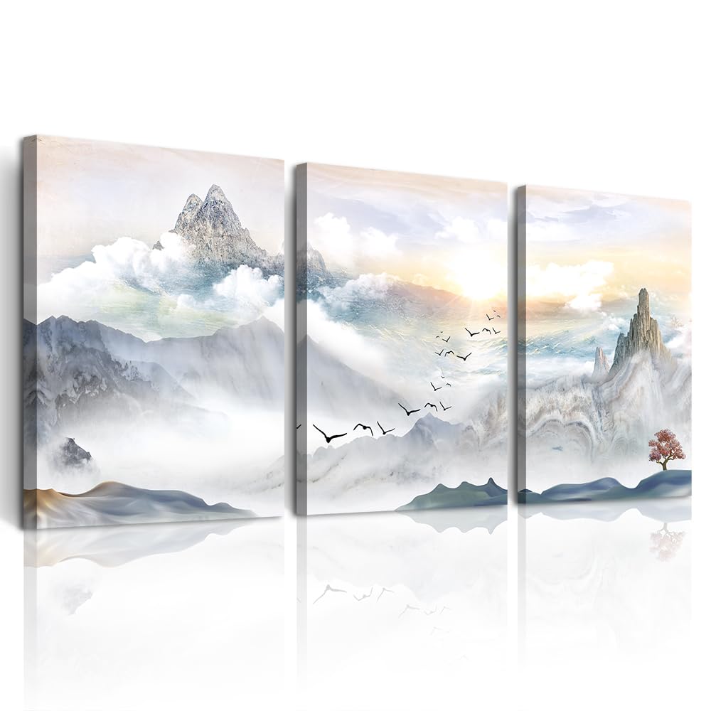 Framed Wall Art For Bedroom Abstract Wall Decor Art  3 Piece