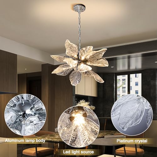 Leaf 39 inch Large Chandelier Dining Room Chandelier Over Table