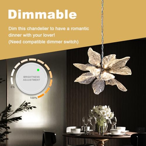 Leaf 39 inch Large Chandelier Dining Room Chandelier Over Table