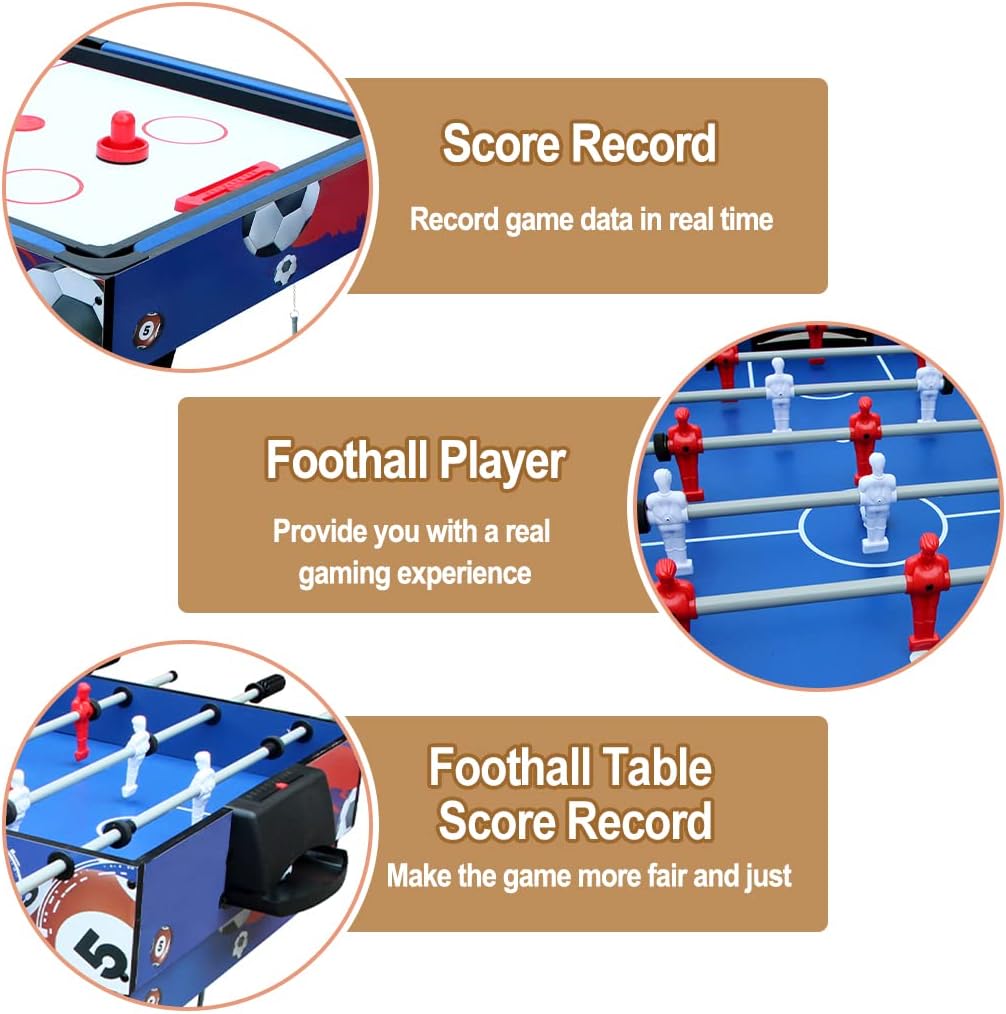 Multi Combo 4 in 1 Multi Function Game Table for Adults and Teenagers