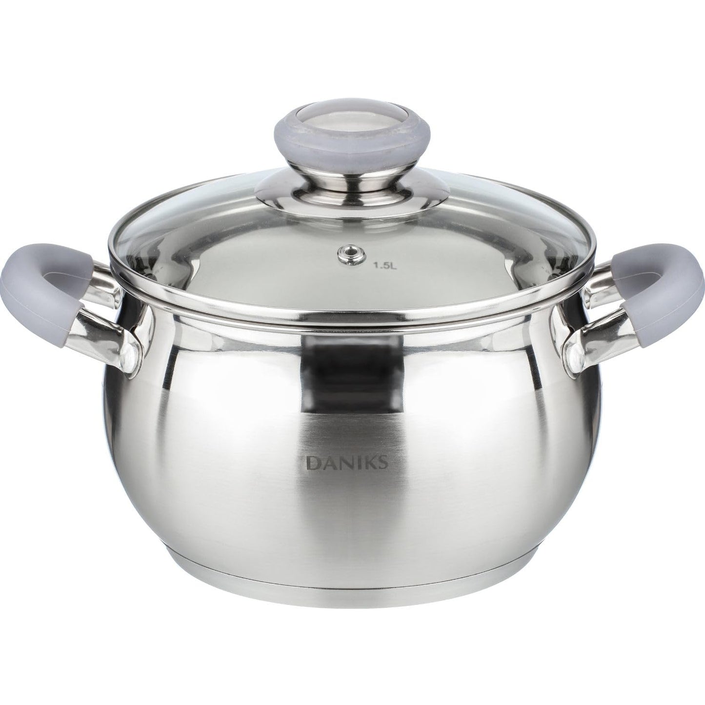 Modern Stainless Steel Kitchen Induction Pot Cookware Set | 10-Piece