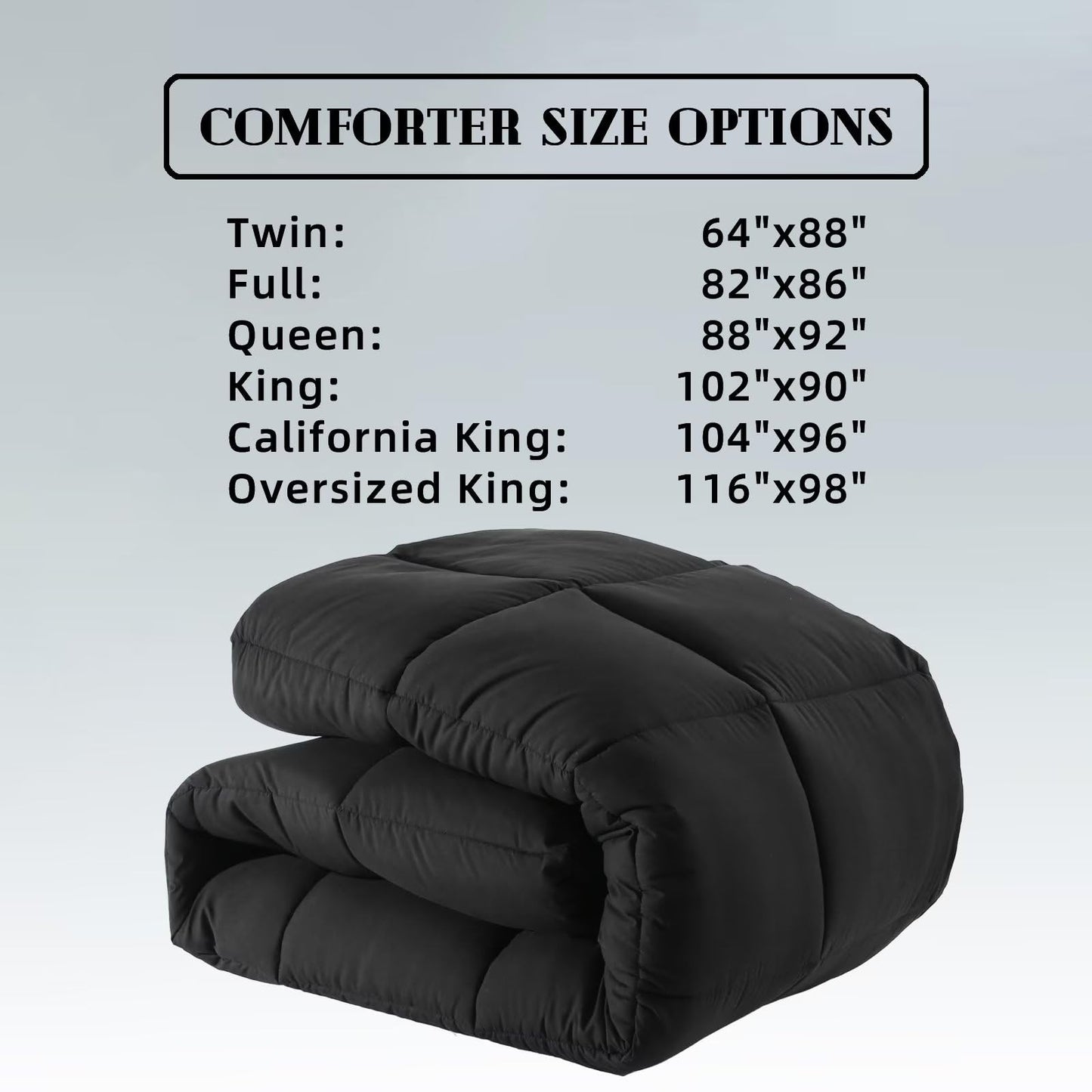 Comforters Queen Size, Duvet Insert, White All Season Duvet, Lightweight