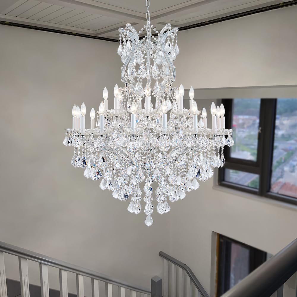 Large Gold Modern Crystal Chandelier Light Fixtures