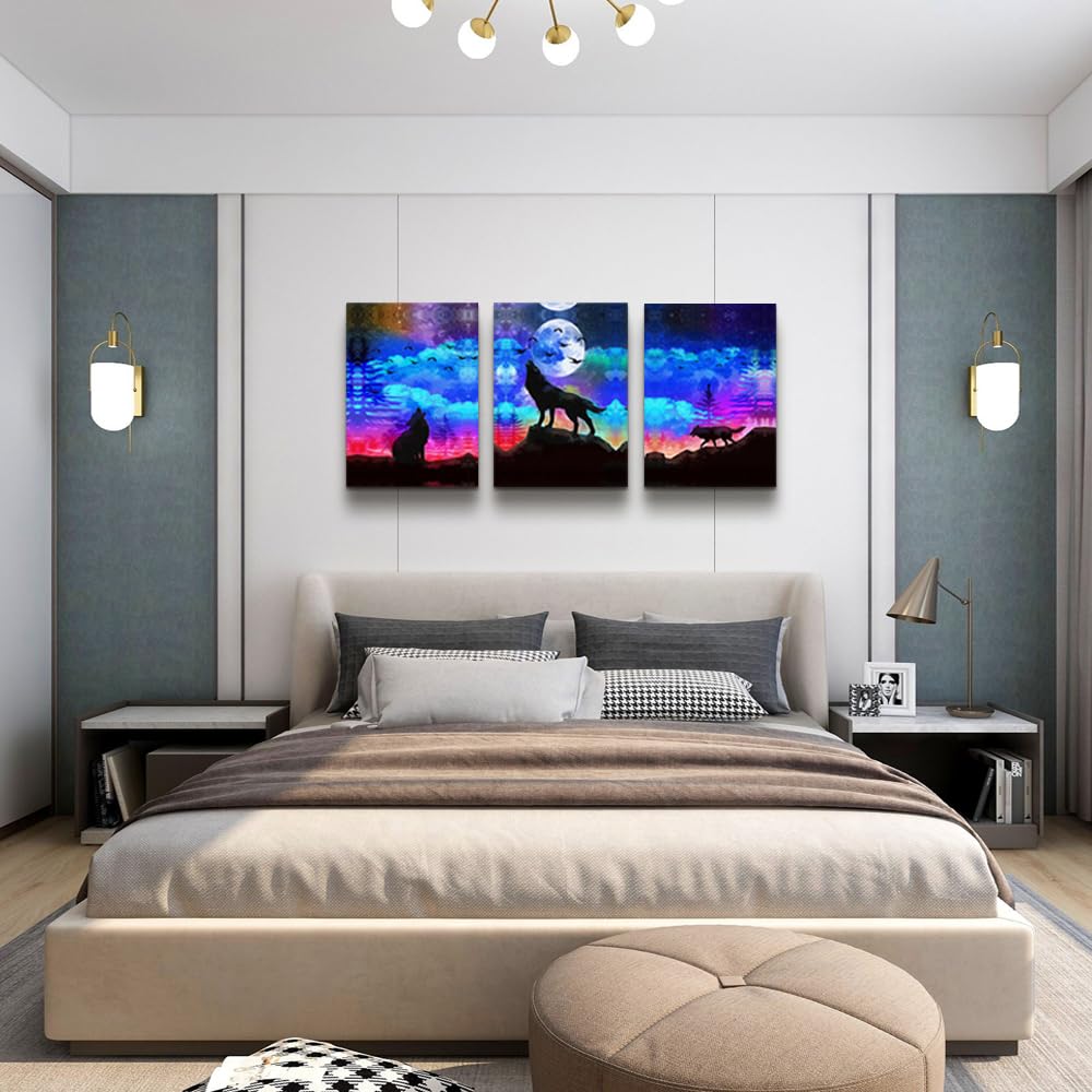 Framed Wall Art For Bedroom Abstract Wall Decor Art  3 Piece