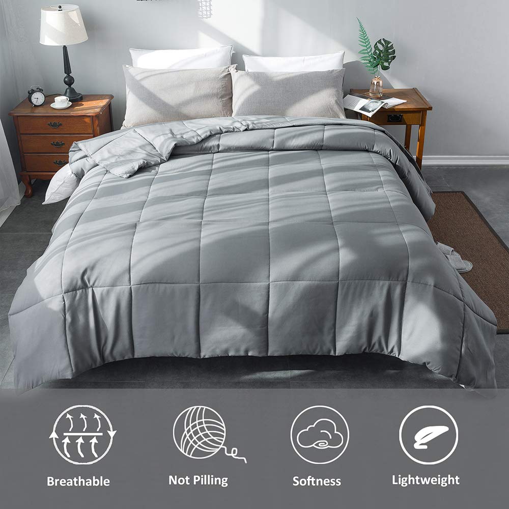 Comforters Queen Size, Duvet Insert, White All Season Duvet, Lightweight