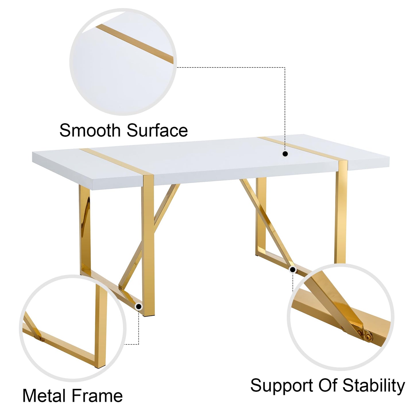 Dining Table Set for 4，5 Piece Dining Table Set