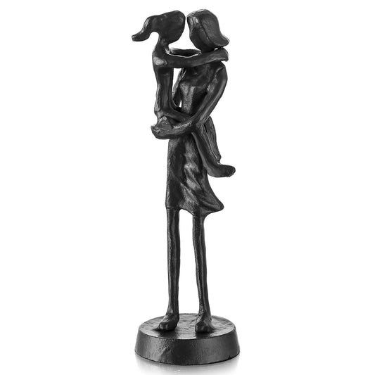 Iron Mom Daughter Figurine Gift - Love Statue for Mothers Day