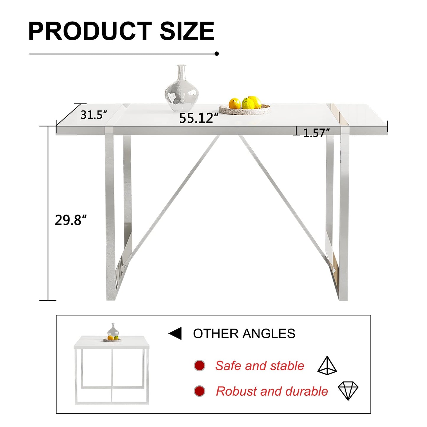 Dining Table Set for 4，5 Piece Dining Table Set