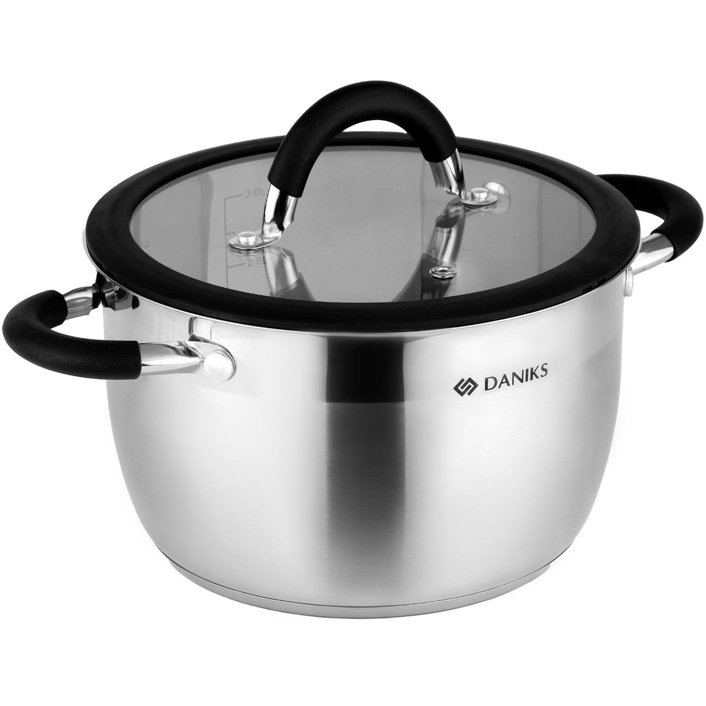 Stainless Steel Kitchen Induction Pot Cookware Set | 10-Piece