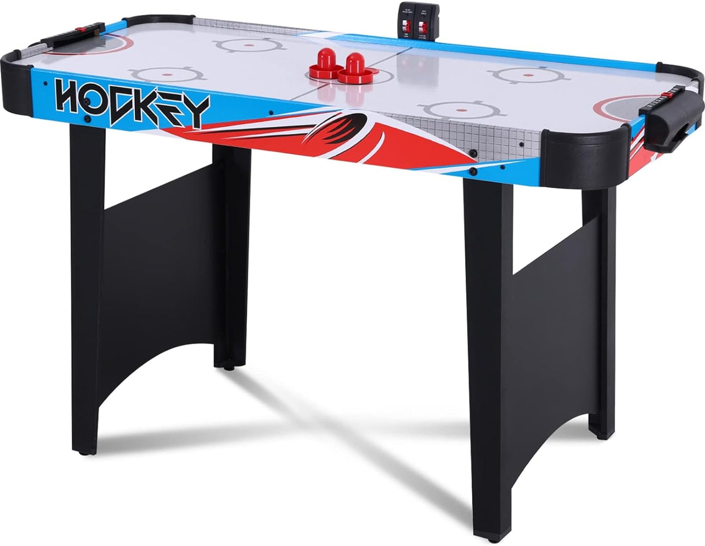 48in Air Hockey Table for Kids and Adults, Portable w/LED Scoreboard