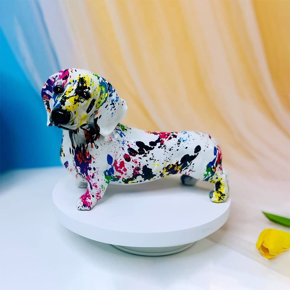 Graffiti French Bulldog Statue Sculpture Art Figurine Home Decoration