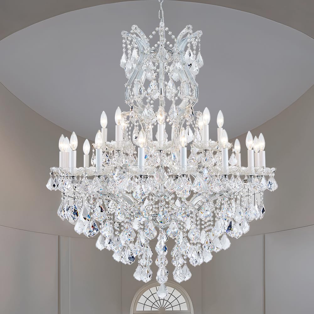 Large Gold Modern Crystal Chandelier Light Fixtures