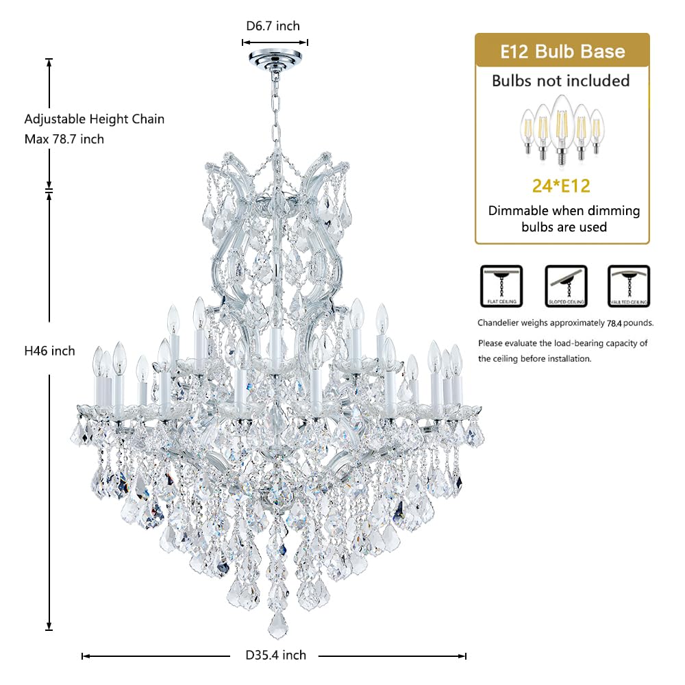 Large Gold Modern Crystal Chandelier Light Fixtures