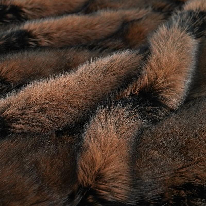 Faux Fur Throw Blanket, Super Soft and Cozy Plush for Bed and Couch