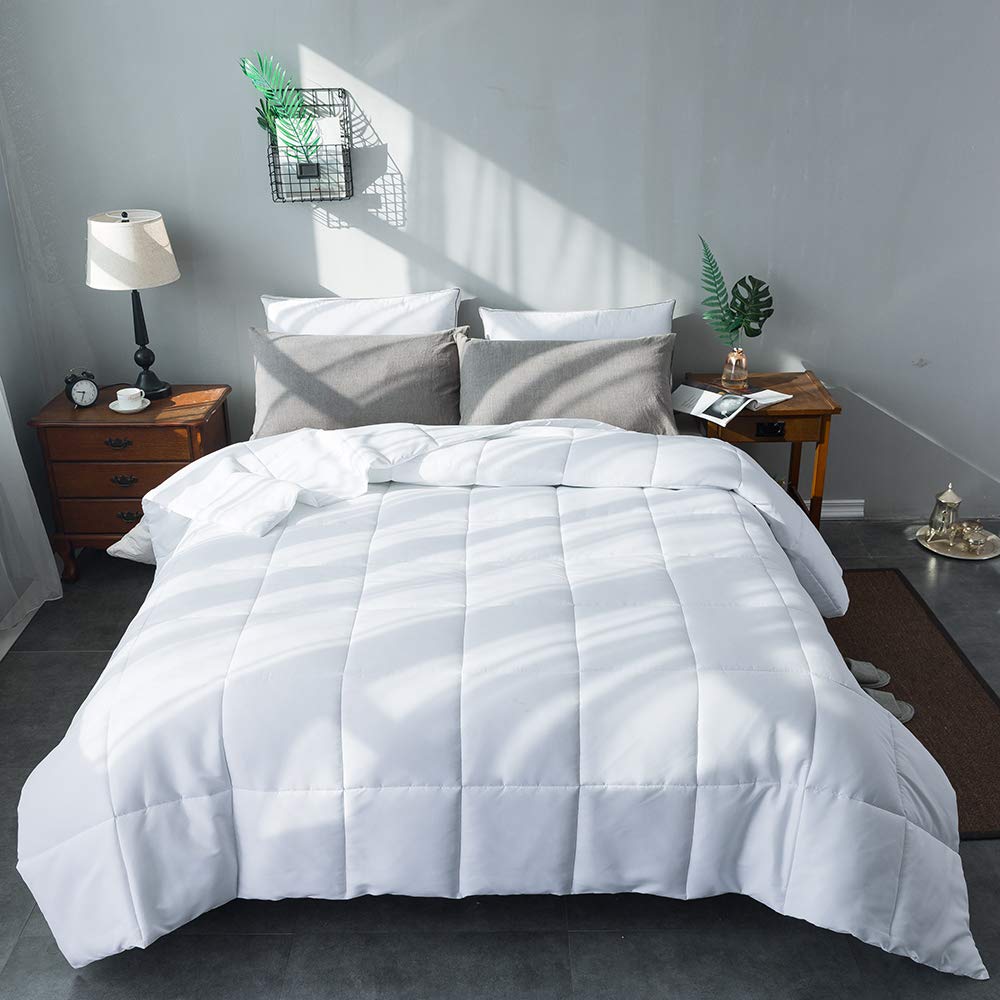 Comforters Queen Size, Duvet Insert, White All Season Duvet, Lightweight