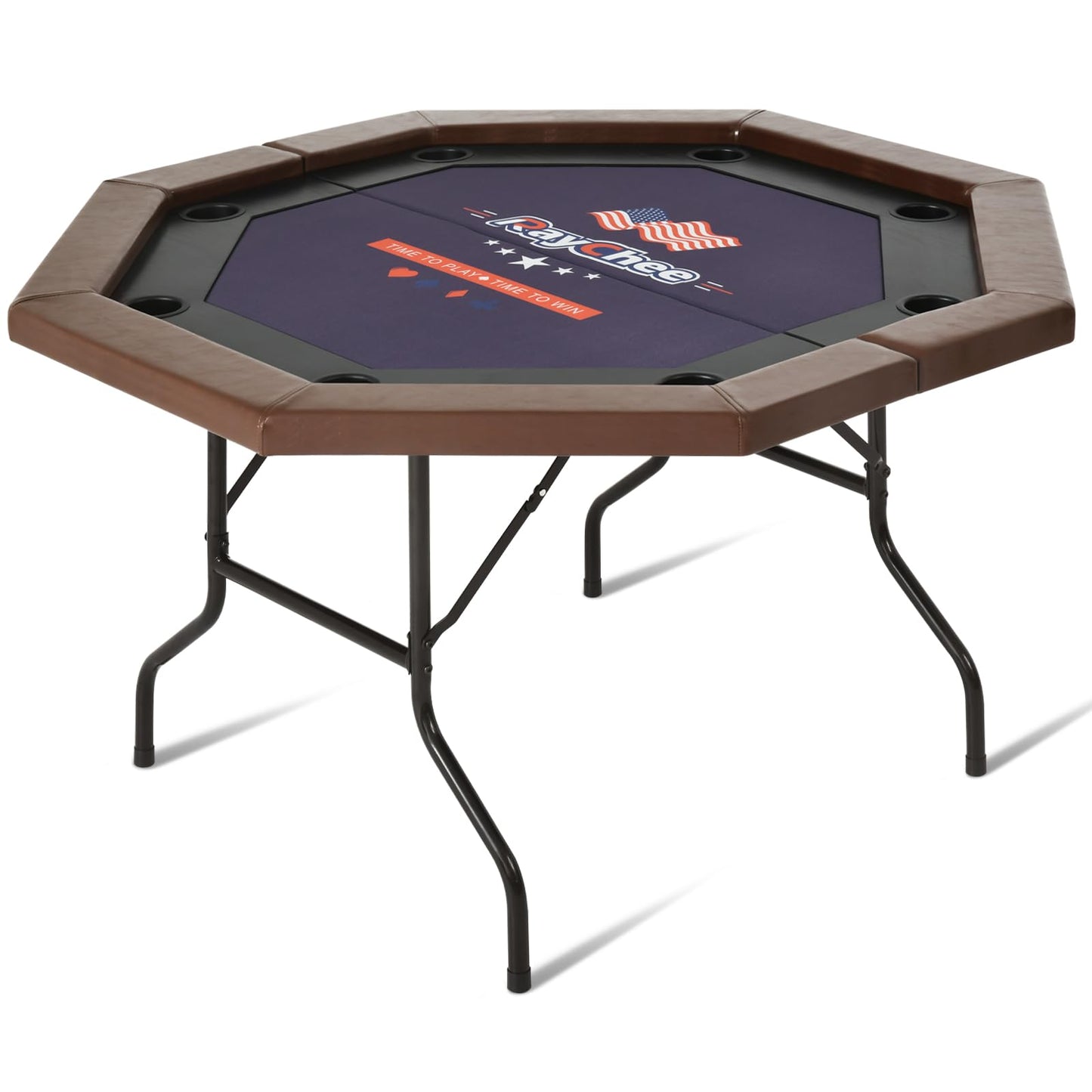 8 Player Octagonal Folding Portable Poker Table