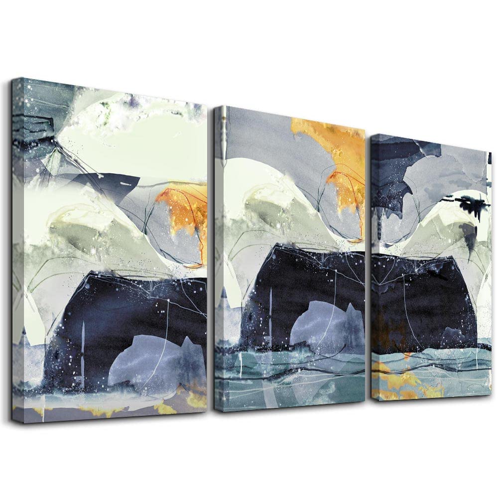 Canvas Wall - Sunrise Ocean Waves Wall Paintings Blue Sea Beach  Prints