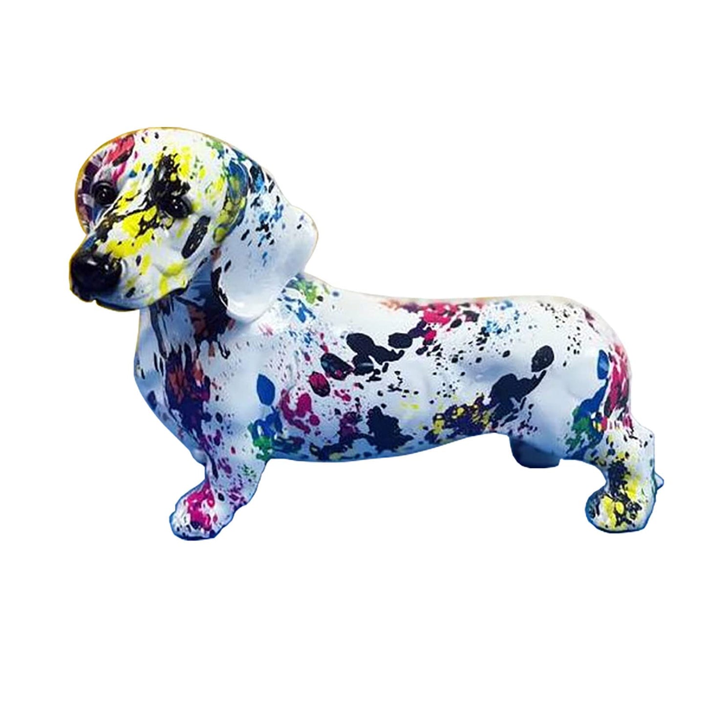 Graffiti French Bulldog Statue Sculpture Art Figurine Home Decoration