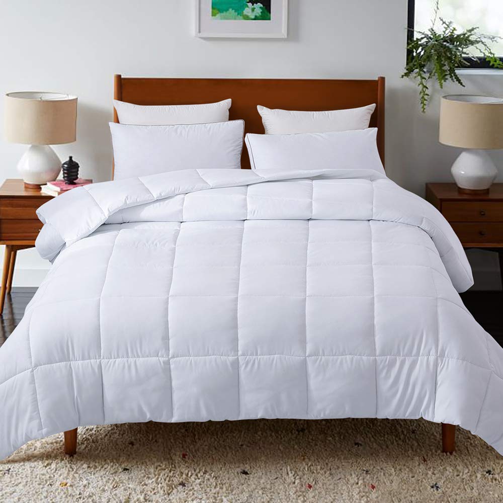 Comforters Queen Size, Duvet Insert, White All Season Duvet, Lightweight