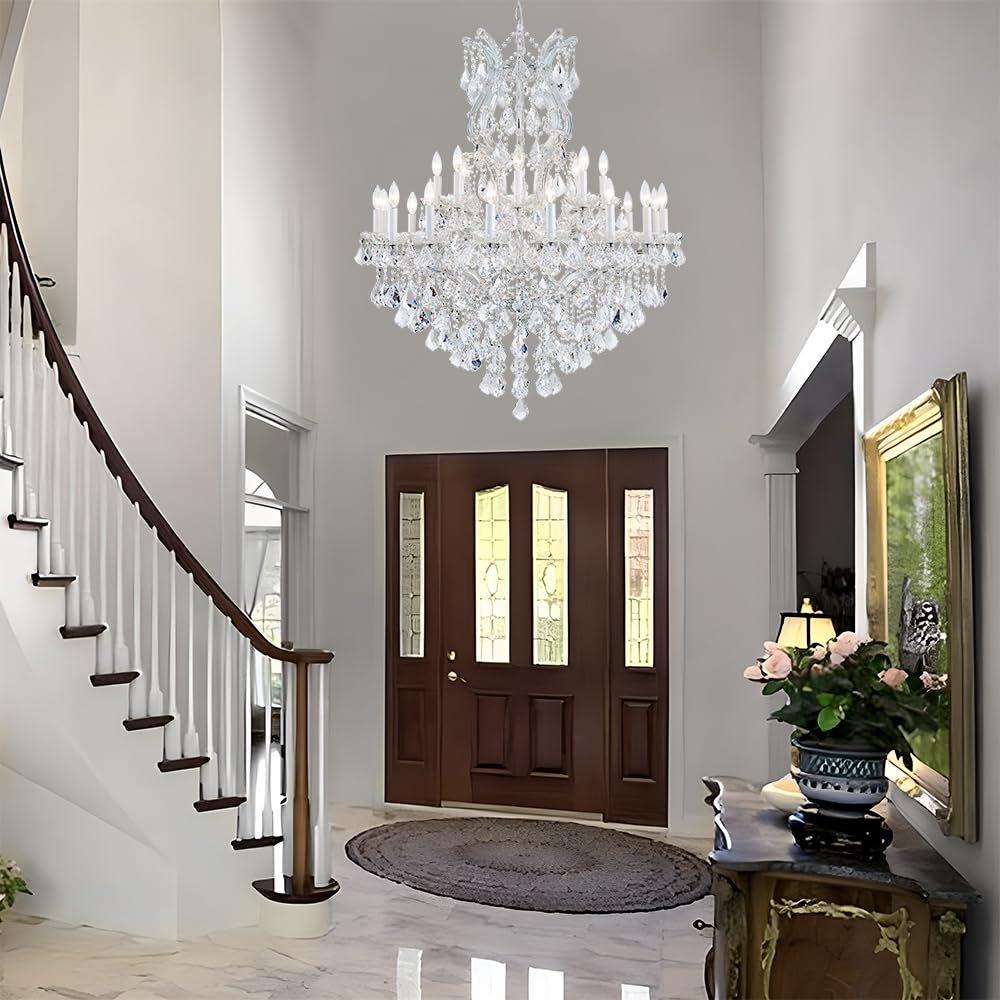 Large Gold Modern Crystal Chandelier Light Fixtures